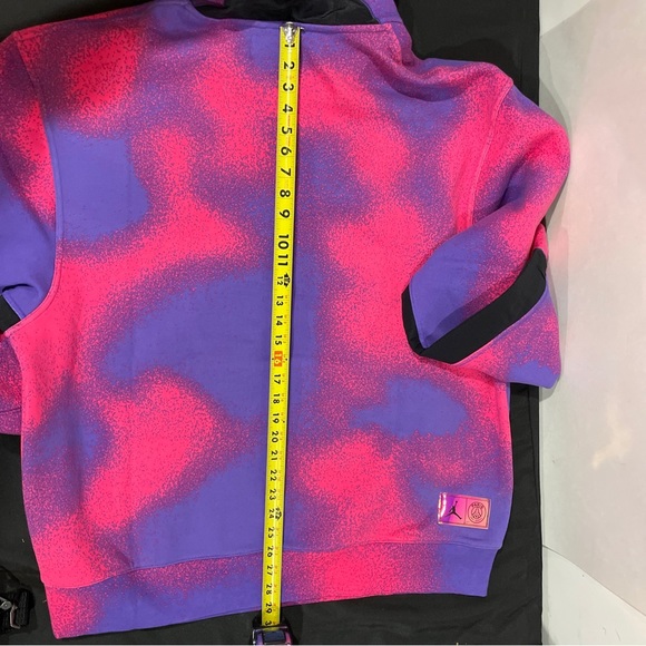 NWT Mens Nike Air Jordan PSG Tie-Dye Pullover Hoodie Size 2XL CK9649-510 Warm - Picture 7 of 16